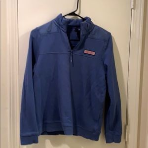 Vineyard Vines blue 1/4 zip boys L/16 sweat shirt